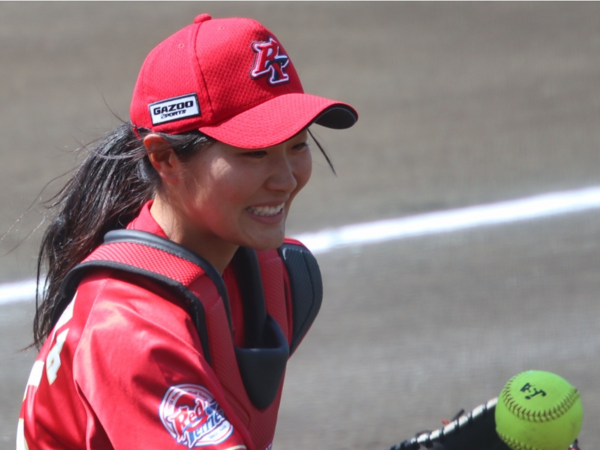 選手別の写真  深沢未花 捕手 第3節 茅ヶ崎大会