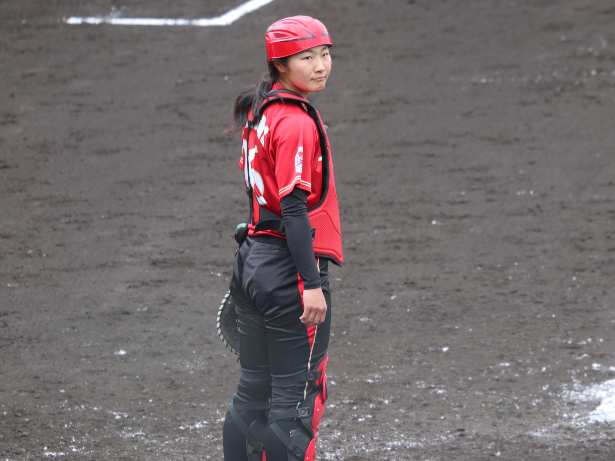 選手別の写真  深沢未花 捕手 第3節 茅ヶ崎大会